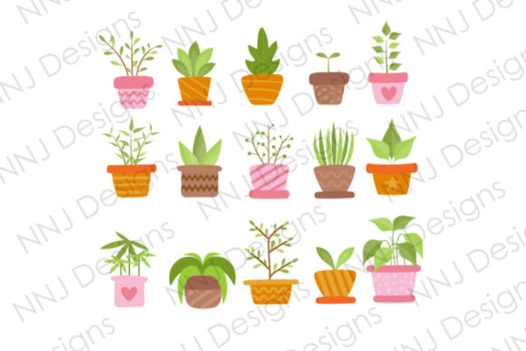 Download Potted Plant Clipart Bundle Green Nature - Nature Collection