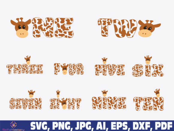 Download Giraffe Birthday Number - Premium Resources