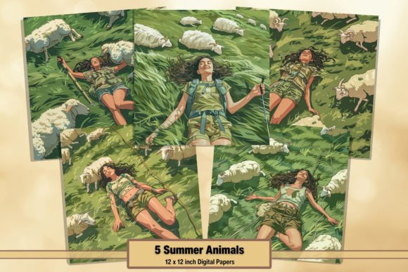 Download Summer Animals Nature &amp; Girl Digitals 41 - Nature Collection